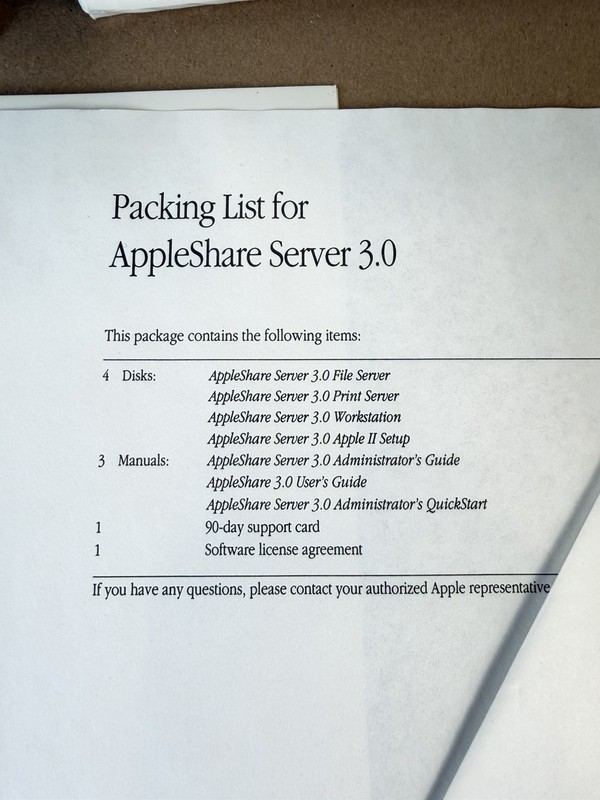 AppleShare Server 3.0 Complete Boxed Set + Update Kit Disks Manuals Macintosh gallery