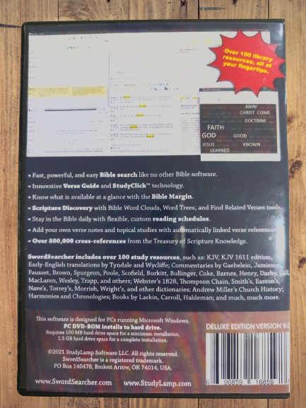 SwordSearcher Deluxe Ed Ver 9.0 Windows Bible Software Study Lamp gallery
