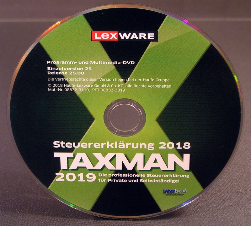 Lexware Taxman 2019 Vollversion Box + DVD Steuerjahr 2018 + Steuerhandbuch NEU gallery