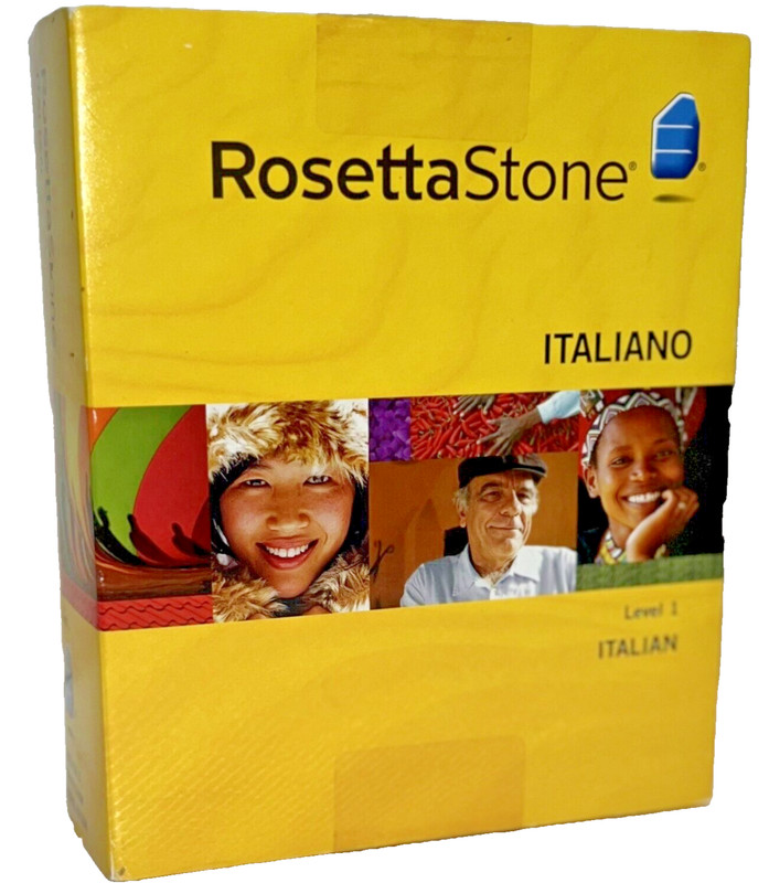 Rosetta Stone Italian Level 1 Version 3 WIN/MAC CD-ROM W/ Headset