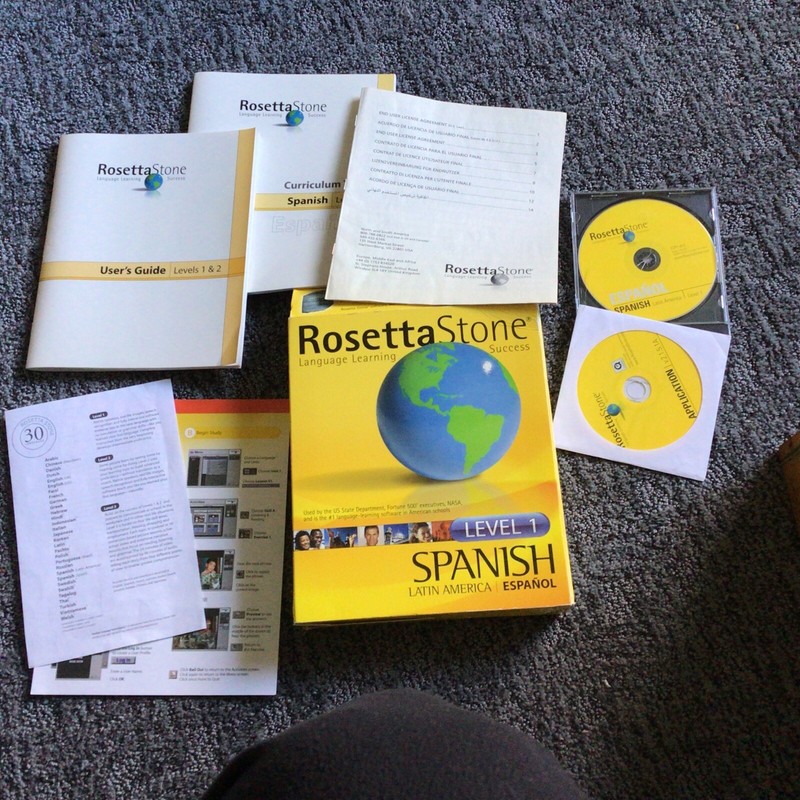 Rosetta Stone Level 1 Spanish Latin America Español