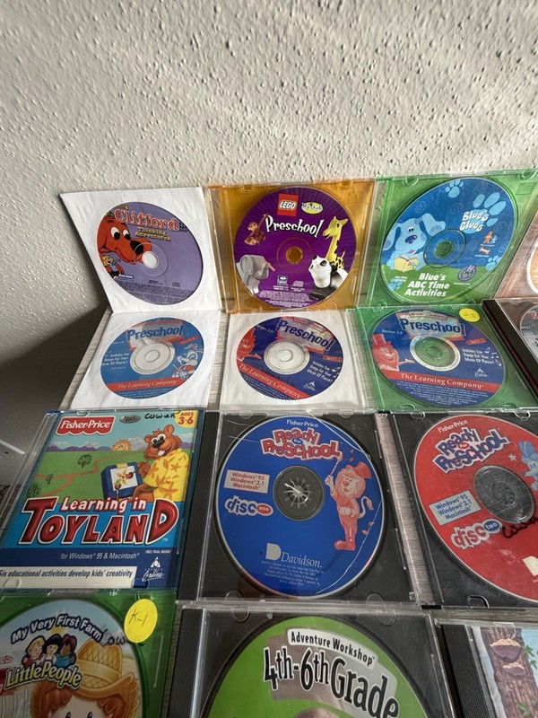 Children’s Educational CD-ROM Lot Of 32 – Reader Rabbit’s, Disney, Fisher Price gallery