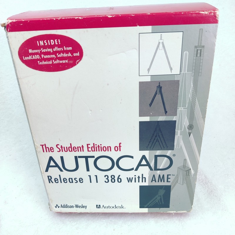 AUTOCAD 386 With AME RELEASE 11 Student Edition Reference 3.5″ disks