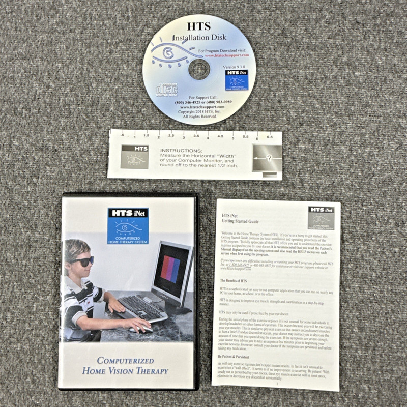 HTS iNet Computerized Home Vision Therapy CD-ROM Mac/Windows Version 9.3.8 gallery