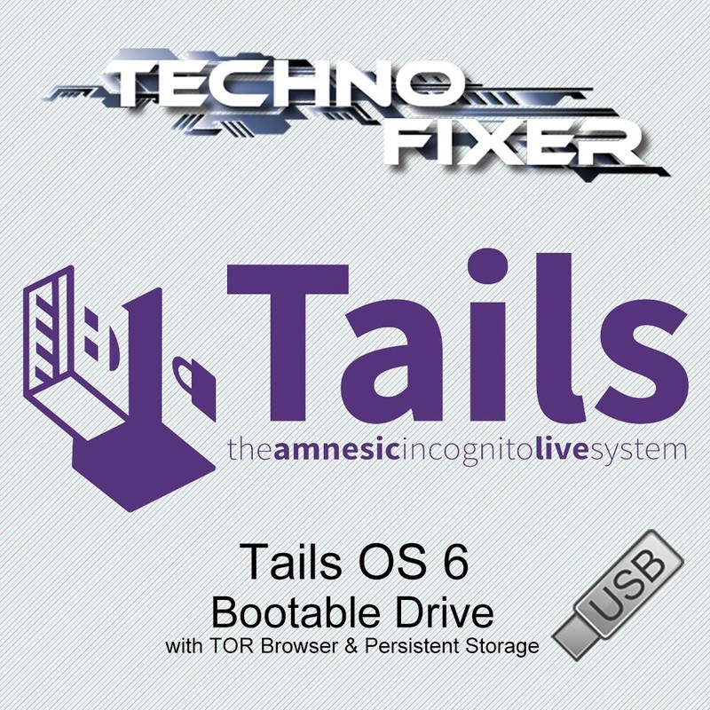 Tails OS 6 Bootable USB Drive – Avoid surveillance, censorship and advertising