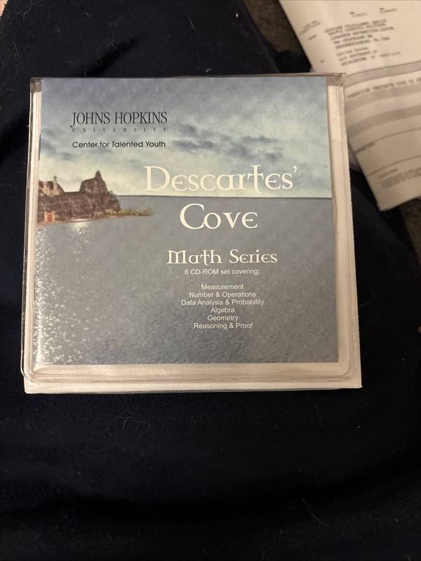 Descartes Cove Math Series Johns Hopkins Center for Talented Youth 6 CD w Guide gallery
