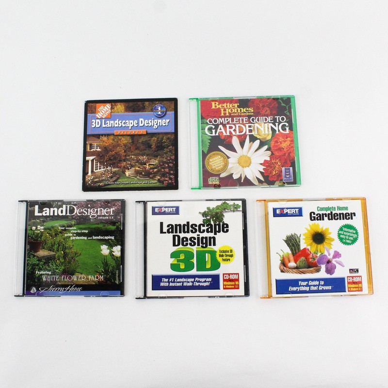 Lot of 5 Home Landscape Garden Design Projects With CD-ROMs gallery