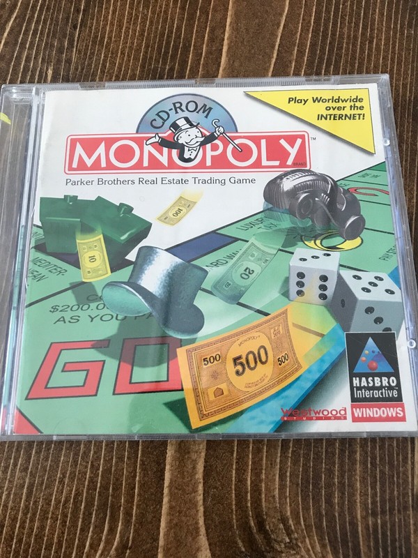 1998 PC Video Game- Monopoly- Original Classic Board Game-CD-ROM Hasbro gallery