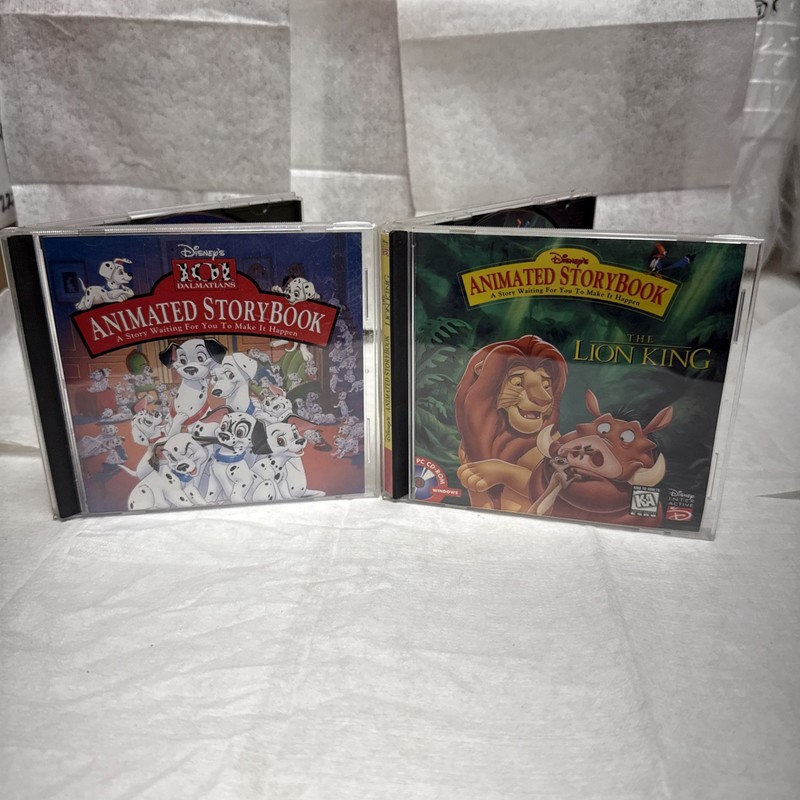 The Lion King 101 Dalmation Animated Storybook Disney Interactive CD Rom Windows