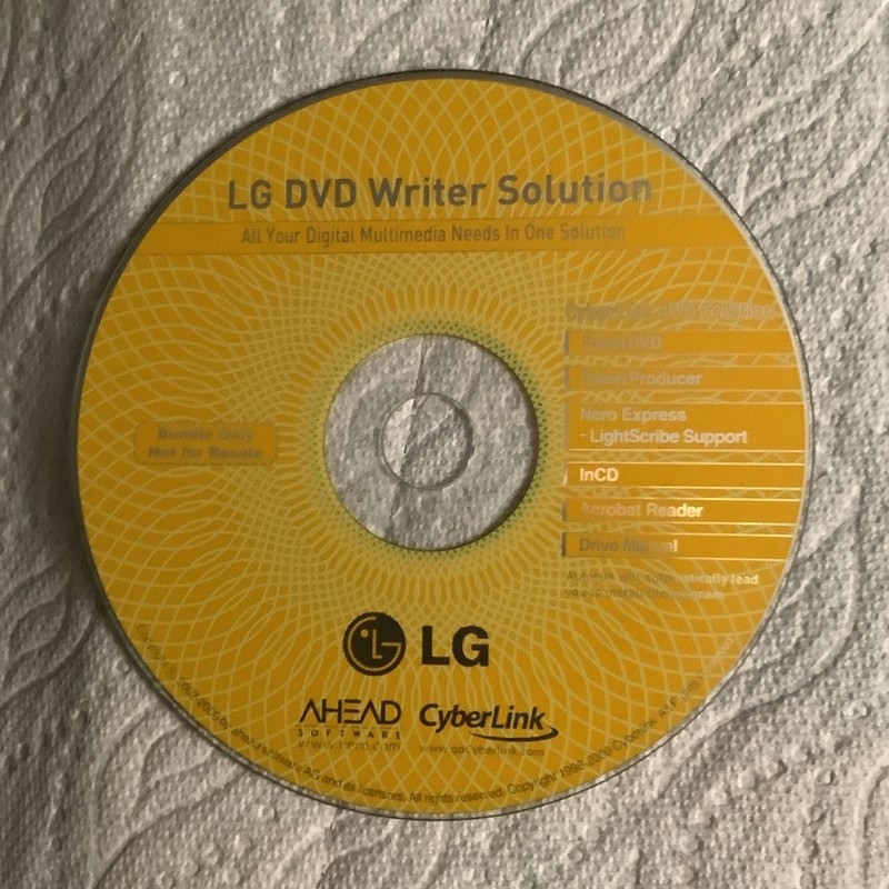 LG DVD Writer Solution Utility Suite Software CD for Windows