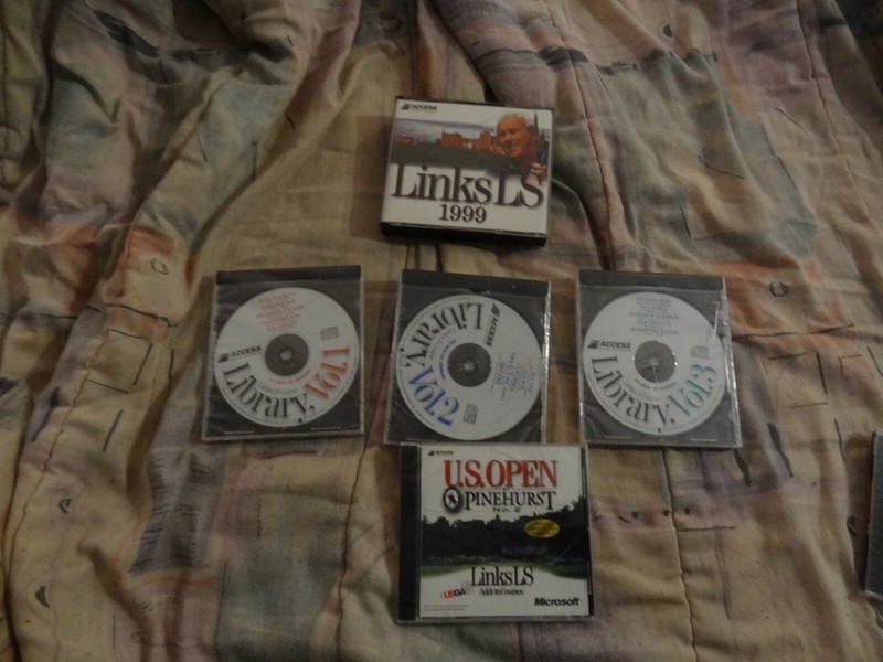 LINKS GOLF COMPUTER GAME LOT EXTRA COURSES PINEHURST LIBRARY VOL 1,2,3