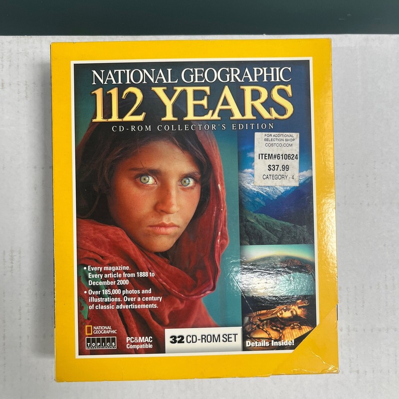 NATIONAL GEOGRAPHIC 112 YEARS 32 CD-ROM BOXED SET Collector’s Edition