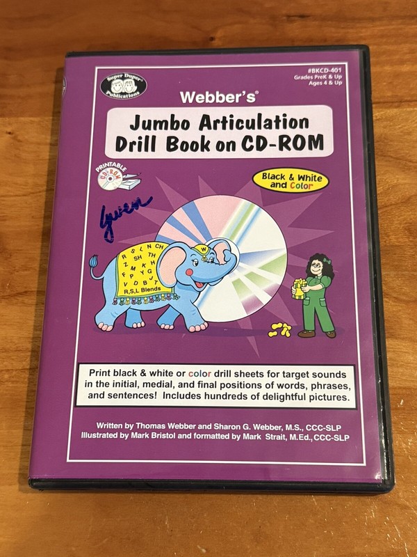 Super Duper Webber Jumbo Artic Drill Book on CD ROM New Excellent Mint Condition gallery