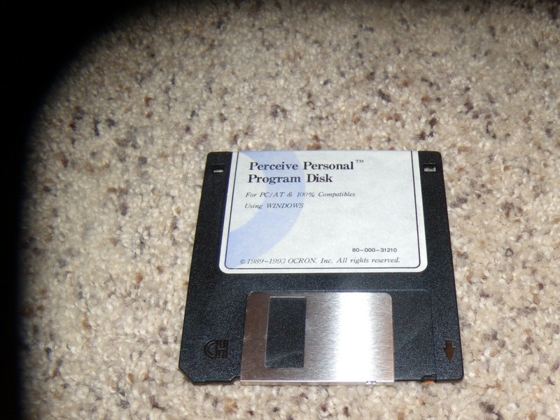 Perceive Personal Program Disk PC/AT Windows 3.5″ disk near mint