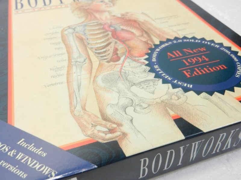 Vintage BODYWORKS 3.0 Medical Library 1994 for DOS & Windows body works software gallery