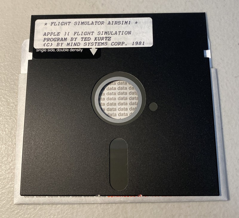 AIRSIM-1 Flight Simulator by Mind Systems for Apple II+/IIe/IIc/IIgs 1981 gallery