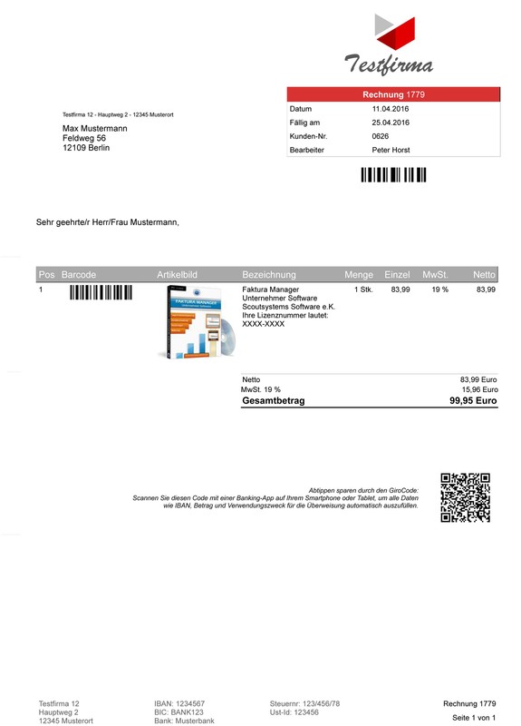 Rechnungsprogramm für Unternehmer und Kleinunternehmer,Angebot,Rechnung,Mahnung gallery