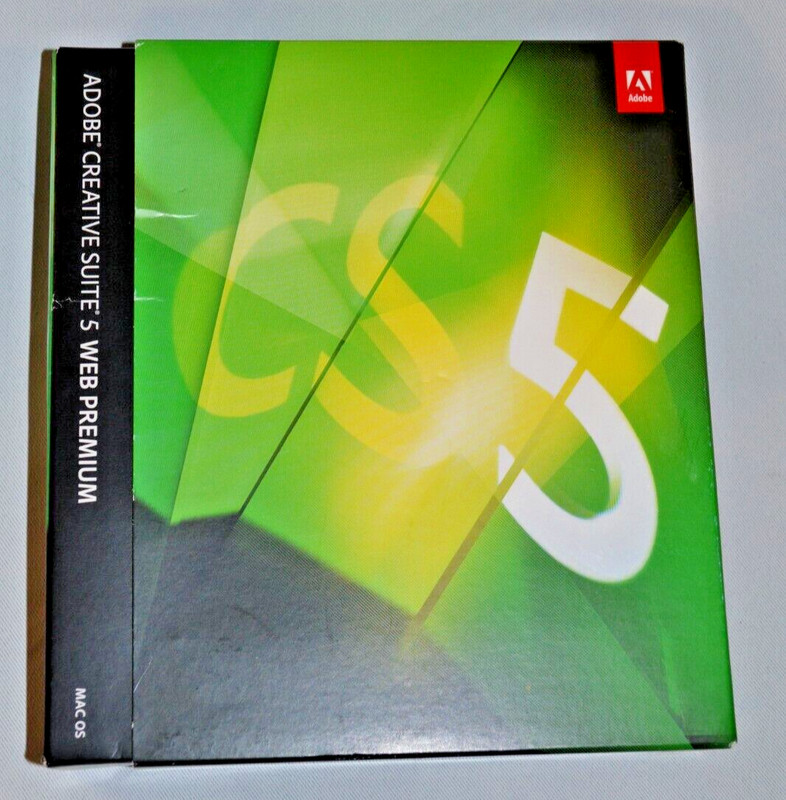 Adobe Creative Suite 5 Web Premium for MacOS CS5 Replacement Discs