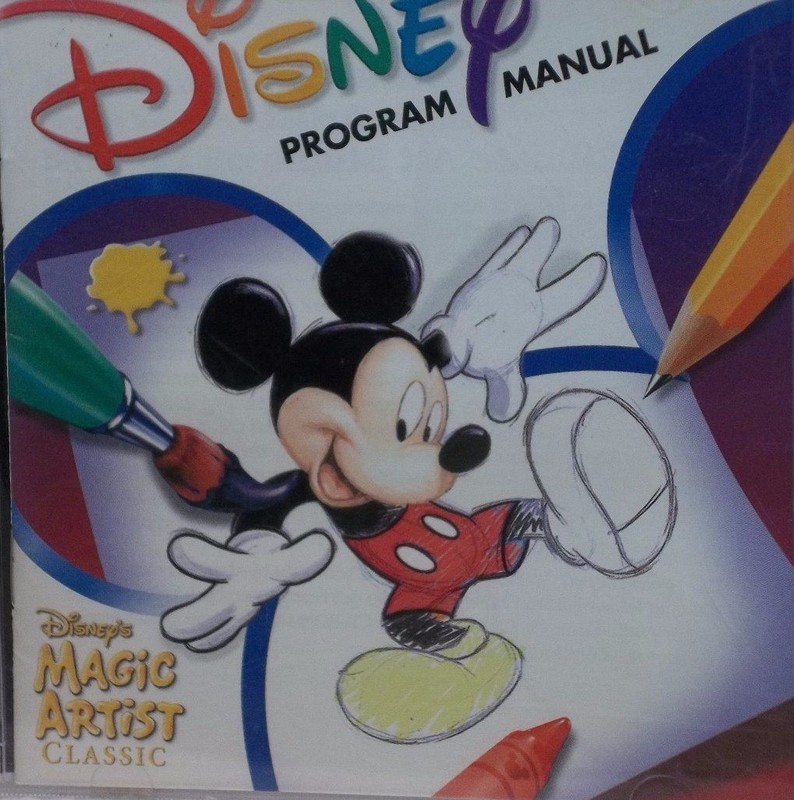 CD ROM Disney Program Manual – Disney’s Magic Artist Classic #37