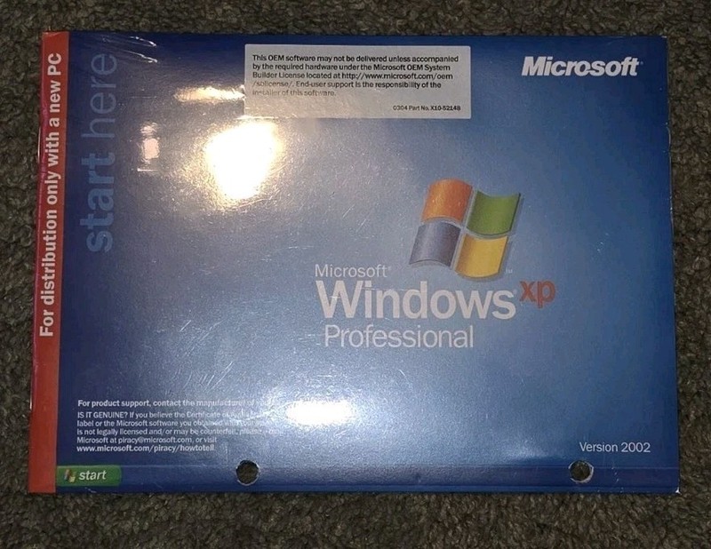 Windows XP Professional Sealed