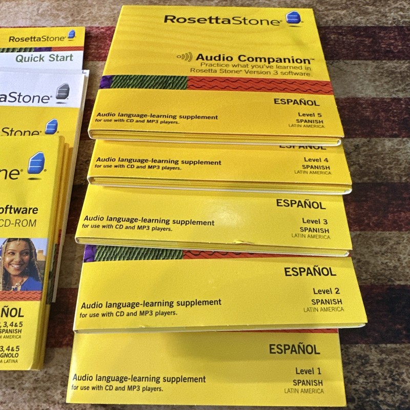 Rosetta Stone Spanish/Espanol (Latin America) Levels 1-5 See Pics Used Software gallery