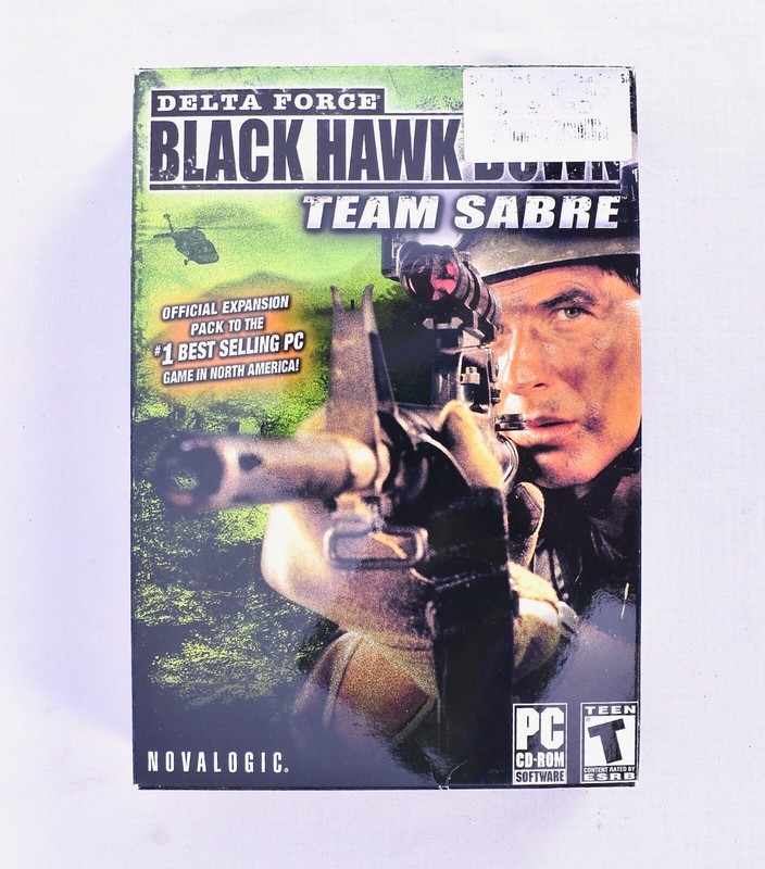 Delta Force Black Hawk Down Team Sabre Expansion PC CD ROM Game Windows
