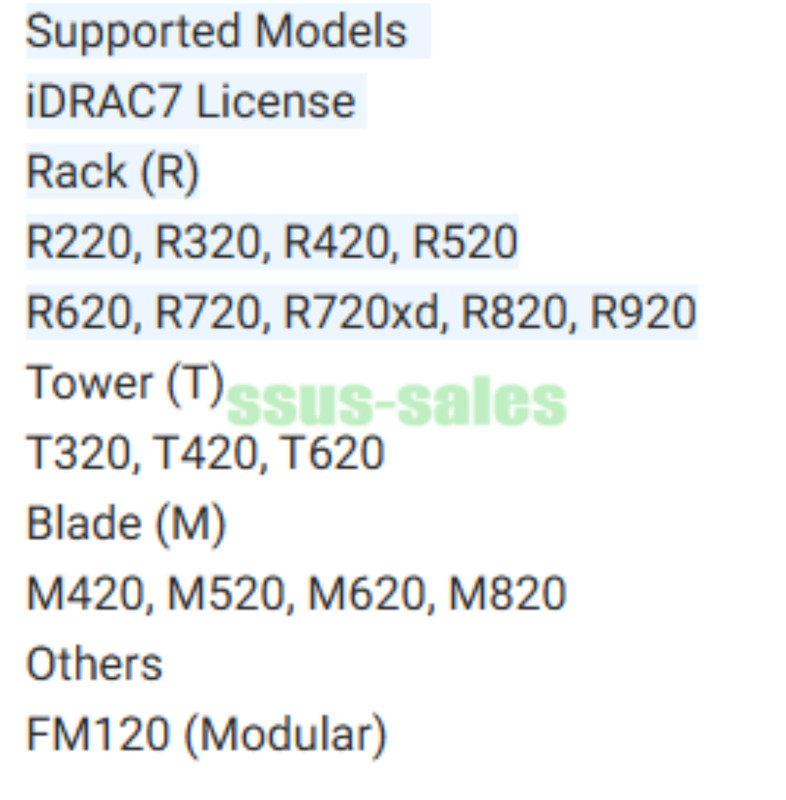 iDRAC 7 8 9 10 and idrac 9 X5 X6 Enterprise License for G12 G13 G14 G15 G17