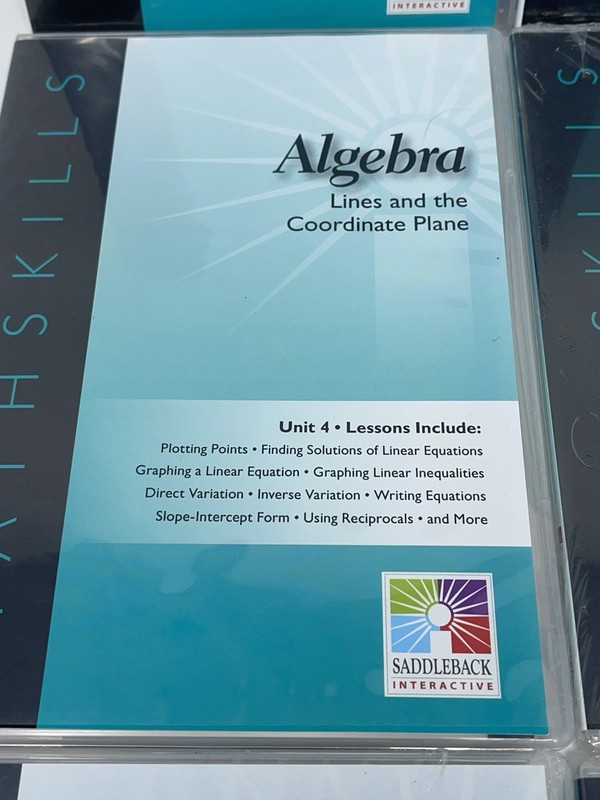 New Algebra Unit 1-9 Math Skills Curriculum Saddleback Interactive CD-ROM Mac/PC gallery