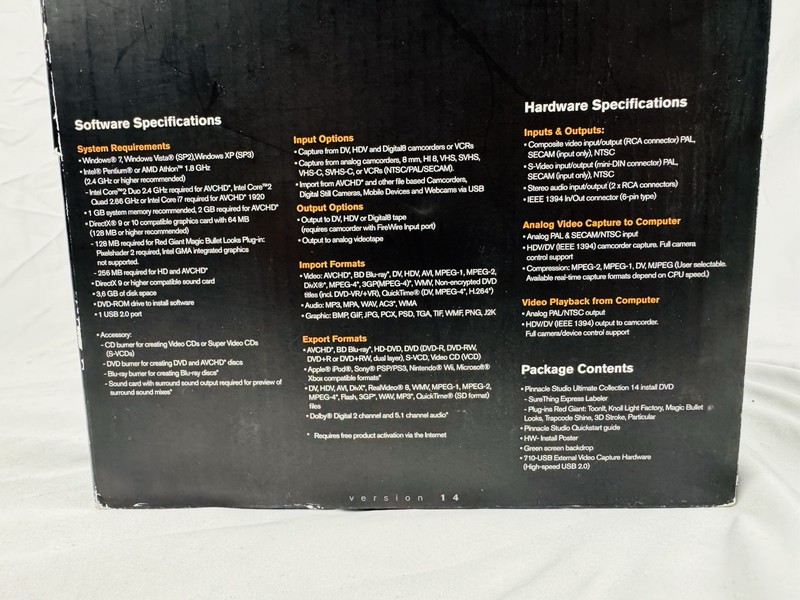 PINNACLE STUDIO MOVIEBOX HD ULTIMATE COLLECTION VIDEO EDITING KIT NEW IN BOX gallery