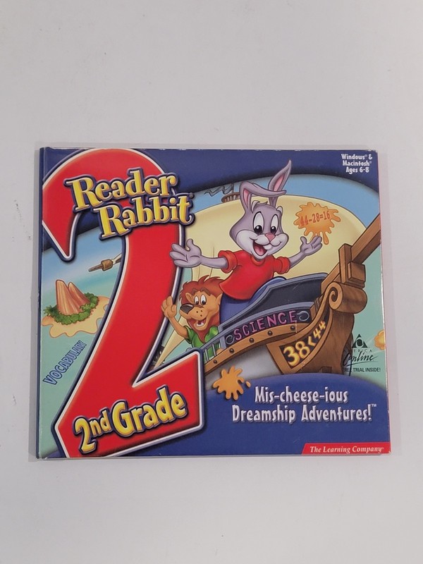 Reader Rabbit 2nd Grade Mis-cheese-ious Dreamship Adventures Ages 6-8 Kids Learn