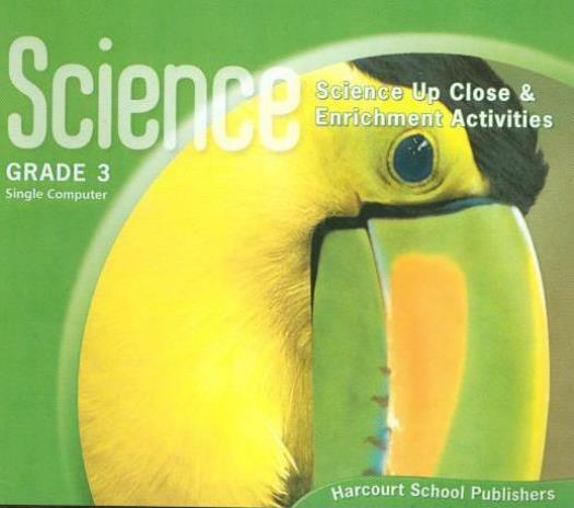 Harcourt Science Up Close & Enrichment Activities Grade 3 PC MAC CD home school