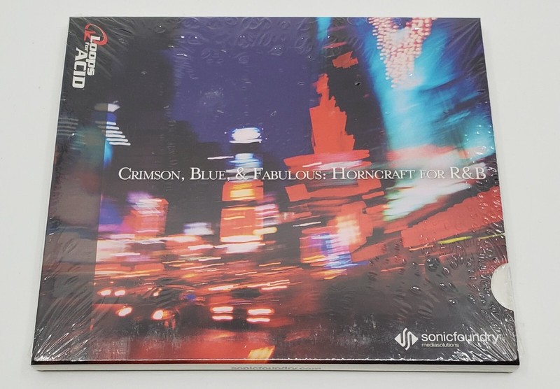 Crimson, Blue, & Fabulous Horncraft for R&B CD *NEW SEALED Loops For ACID Sonic