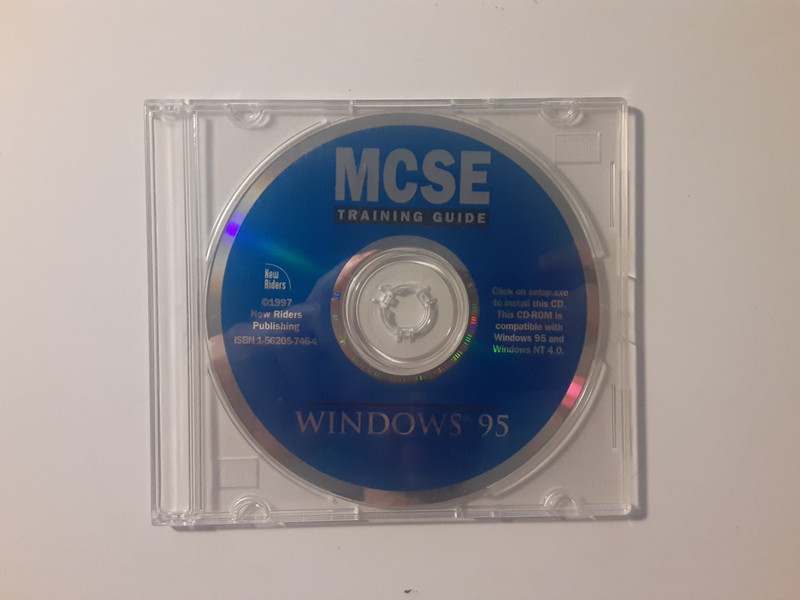 MCSE Training Guide,1997 New Riders Publising,Windows 95 software Retro PC gallery