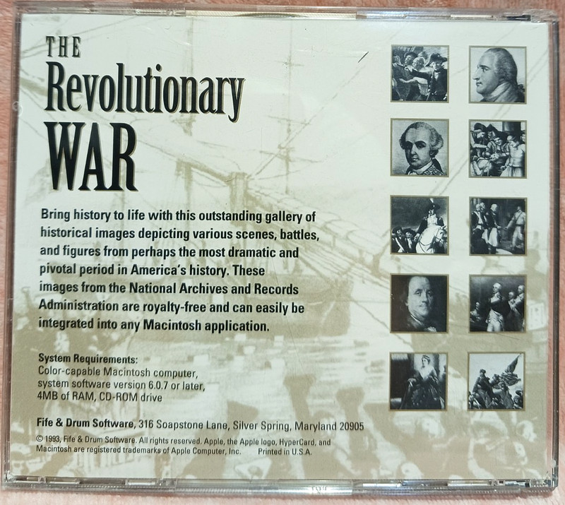 The Revolutionary War Fife & Drum CD-ROM gallery of images 1993 gallery