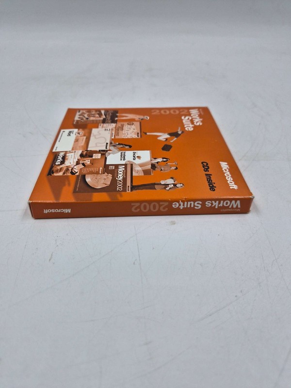 Microsoft Works Suite 2002 CD ROM Software Bundle Windows Office Encarta Used gallery