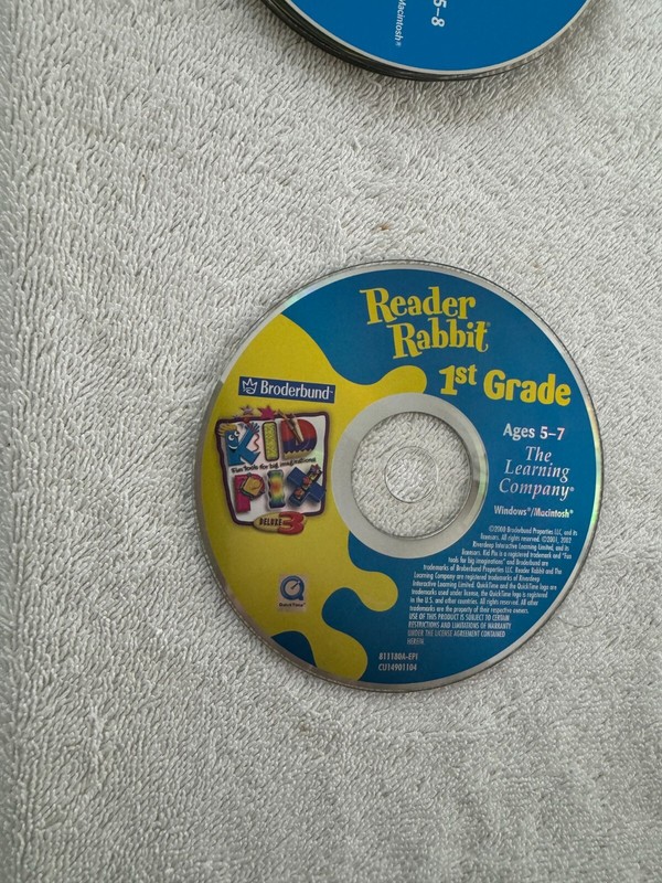 Reader Rabbit 1st Grade – 2000 The Learning Company Windows/Macintosh