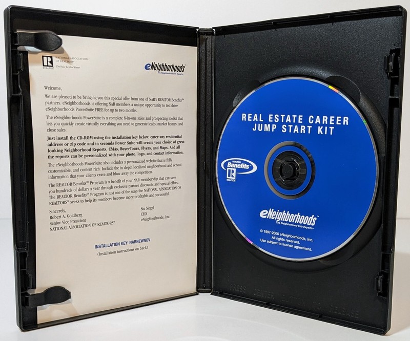 Real Estate Career Jump Start Kit Realtor Benefits eNeighborhoods PC Program gallery