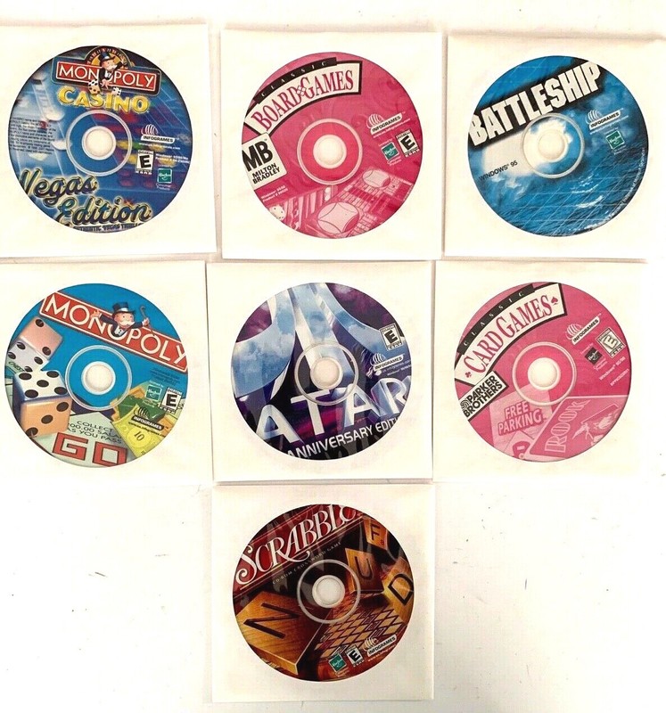 Family Game Pack! Advantage 32 Games for PC 7 Discs Atari Monopoly Casino gallery