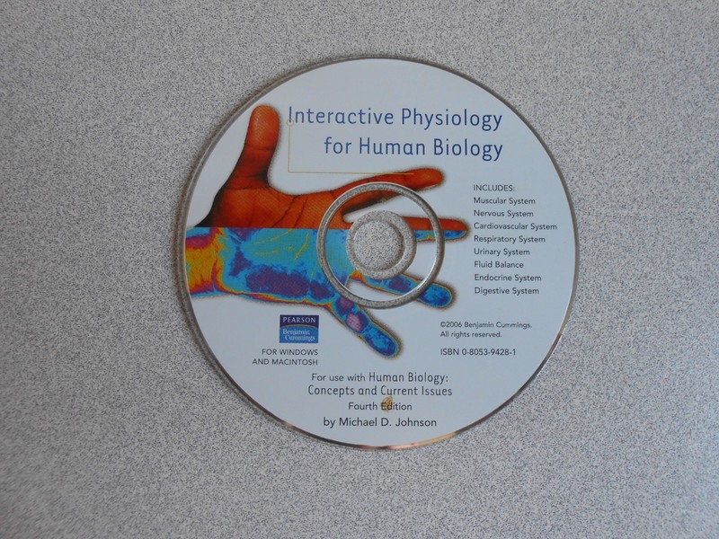 ~~INTERACTIVE PHYSIOLOGY FOR HUMAN BIOLOGY CD-ROM~~