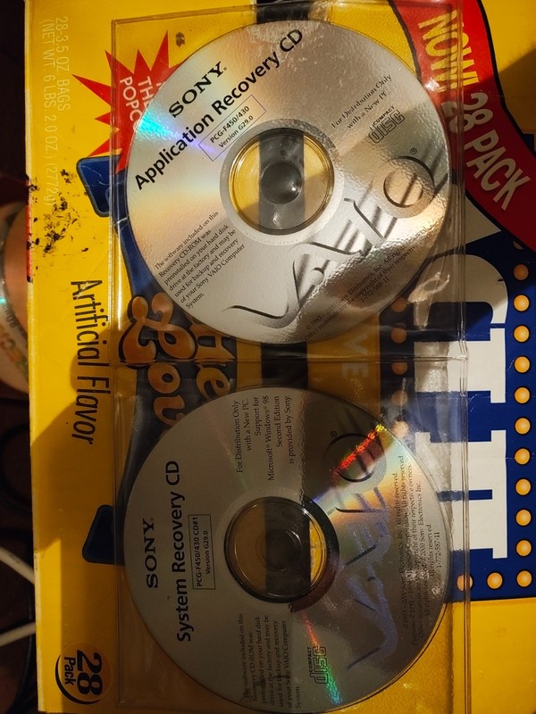Sony Vaio PCG-F450/430 System Restore CD Set