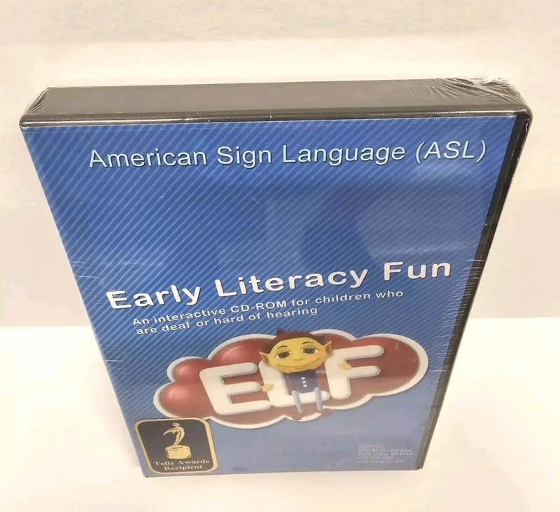 ELF Early Literacy Fun ASL CD rom for KIDS CHILDREN EDUCATIONAL LEARNING gallery