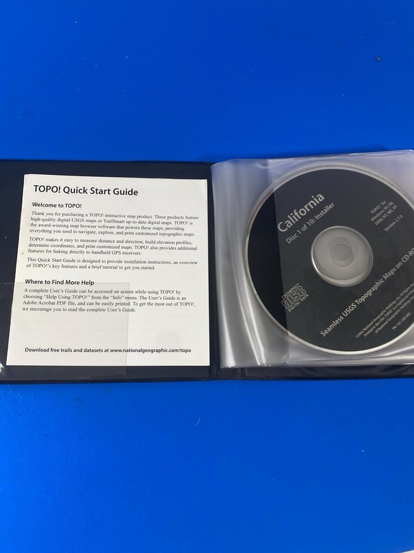National Geographic Topo CD Software Mapping for California USGS Topographic gallery