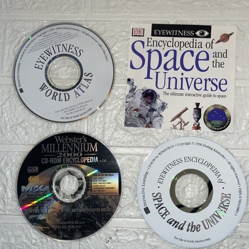 DK Multimedia Encyclopedia of Space & the Universe PC CD-R + Atlas & Encyclo