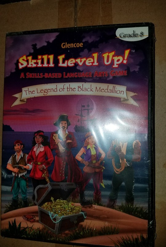Glencoe Skill Level Up! The Legend of the Black Medallion CD / GAME Grade 8 NEW