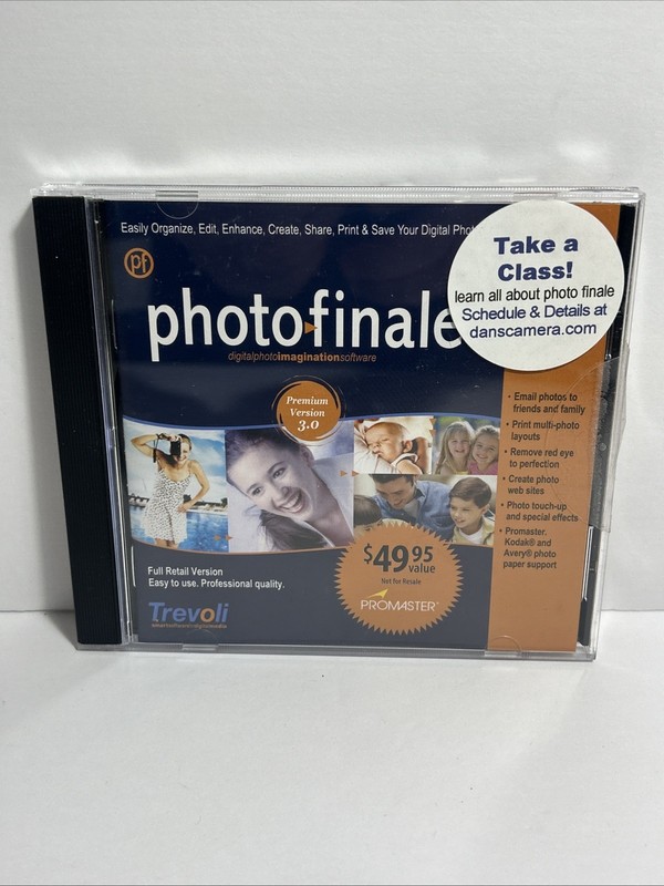 Photo Finale 3.0 Premium PC CD organize edit fix crop image editing tool suite!