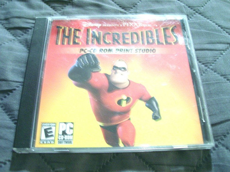 Disney Pixar The Incredibles PC-CD ROM PRINT STUDIO (Windows 98/Me/XP)