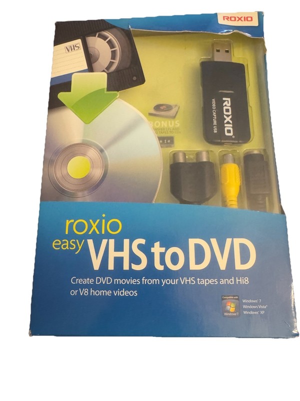 Roxio Easy VHS to DVD for Windows Create DVD Movies from VHS & Audio Tapes To CD