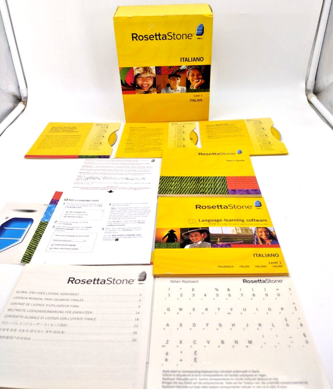Rosetta Stone Italiano Version 3 Level 1 Italian Language Set w Activation Code gallery