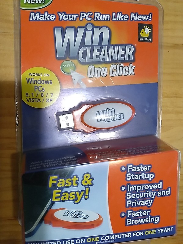 Win Cleaner USB-One Click, Fast & Easy Computer Clean,Optimize, Repair (K136)