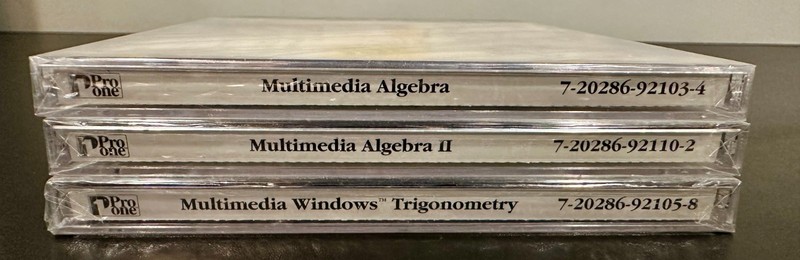 Pro One Multimedia Math Pre-Algebra Algebra Geometry Algebra 2 Trigonometry (CD) gallery